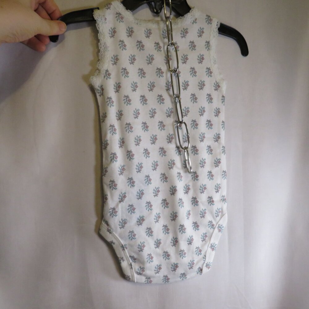 Baby Orange Floral Bodysuit & Shorts 6mts 100% cotton - Picture 7 of 10
